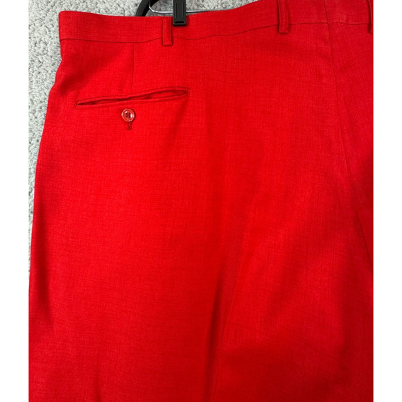 JP Designed In Italy Santa Suit Mens 52R Jacket 48x29 Pants Red - Picture 14 of 16
